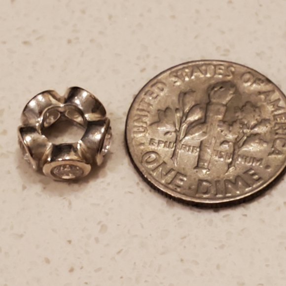 PANDORA Lights Sterling Silver Spacer Charm With Clear Zirconia RETIRED S925 ALE - Picture 6 of 6